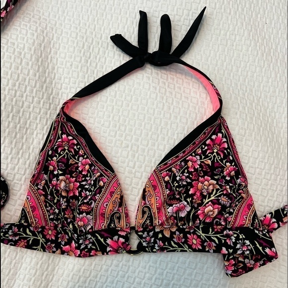 Victoria Secret Floral Bikini Top Size M - Picture 4 of 14